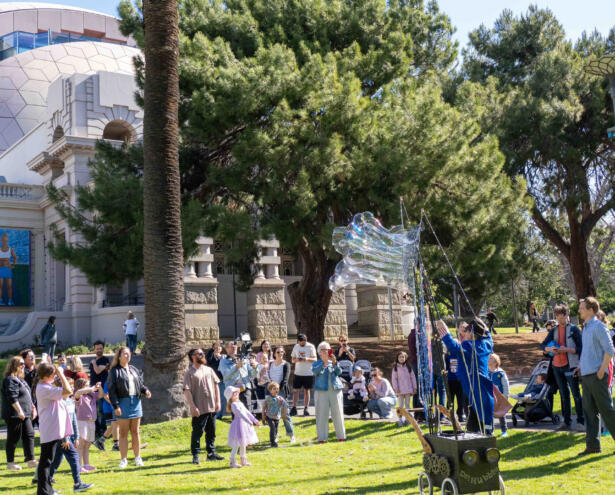 Brilliant Bubbles - Dr Hubble’s Bubbles. Photography: Larry Devenish (Geelong Camera Club)