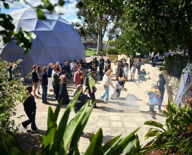 Smoking Ceremony - Corrina Eccles - Wadawurrung Woman. Photography: Peter Foster